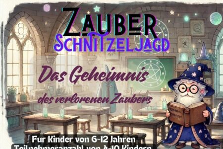 Zauber Schnitzeljagd Zauber schatzsuche cover ein zauberklassenzimmer mit dem zauberlehrer